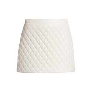 Olivia Quilted White Riley Mini Size 0 Skirt